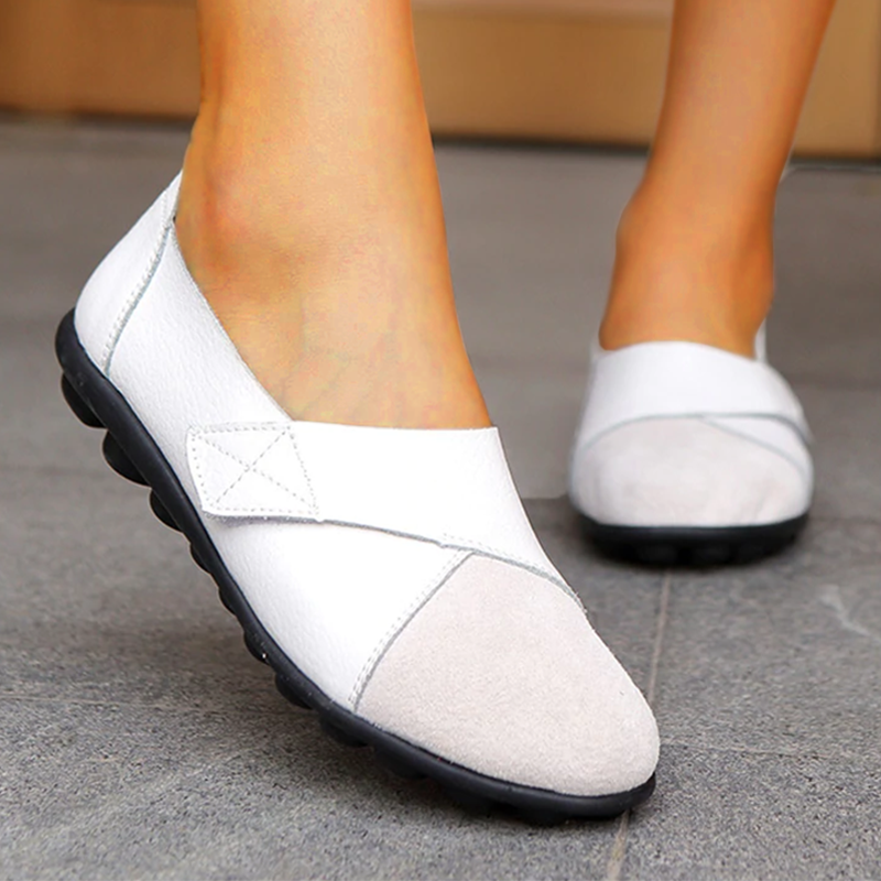 Valenzora | Orthopedic Leather Slip-On Loafers for Women