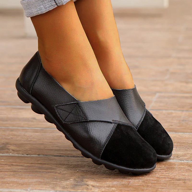 Valenzora | Orthopedic Leather Slip-On Loafers for Women