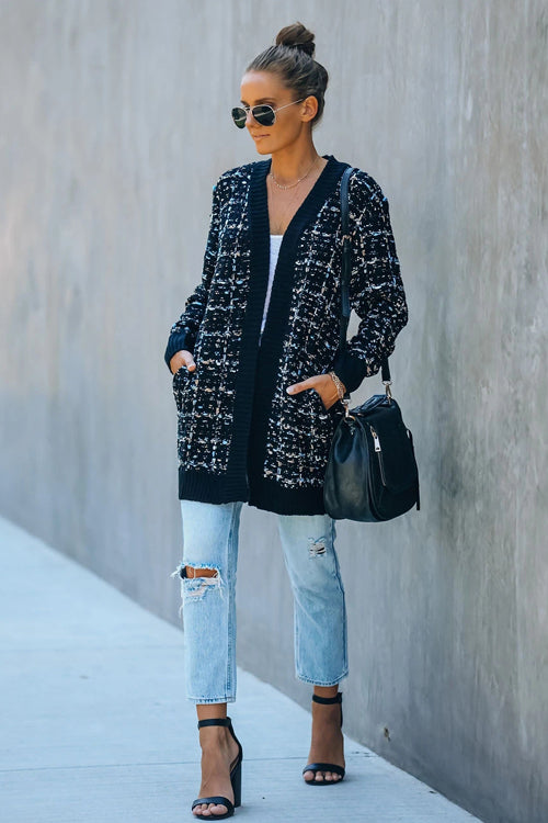 Eleganter und legerer Winter-Cardigan