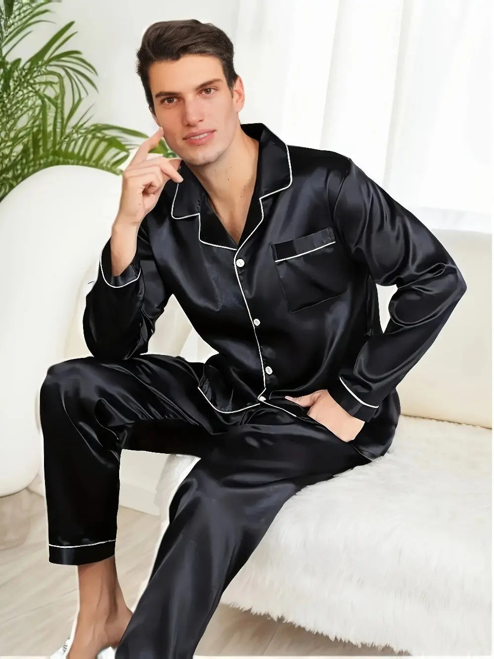 Valenzora | Silk Satin Pyjama Set