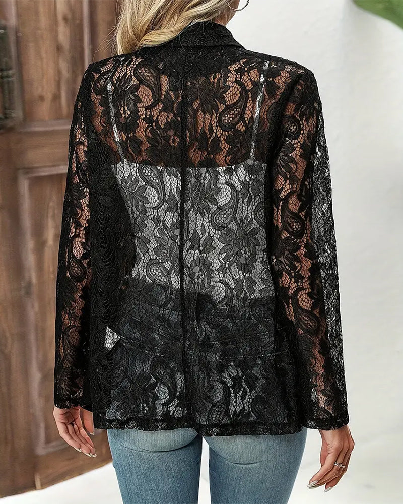 Valenzora | Eleganter Blazer mit Spitze