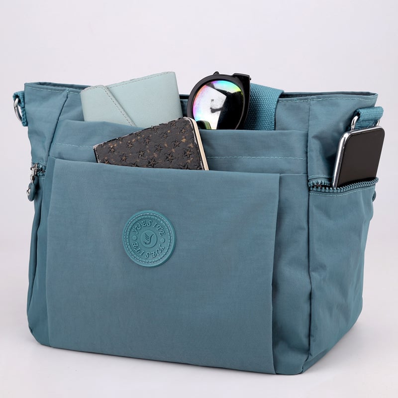 Multicolored tote bag with large capacity for women
