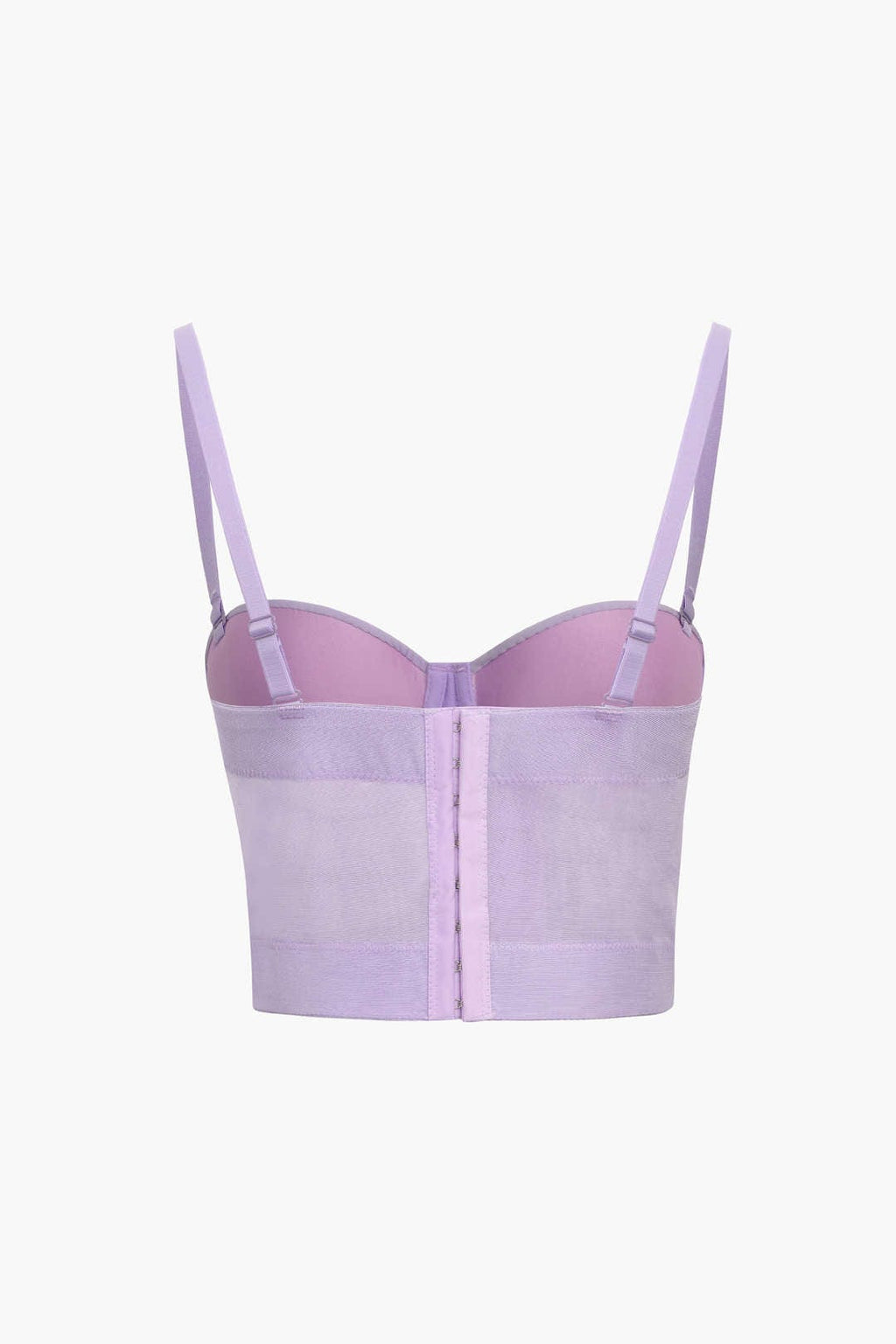 Valenzora | Figure-hugging bustier top with underwire cups and transparent mesh structure