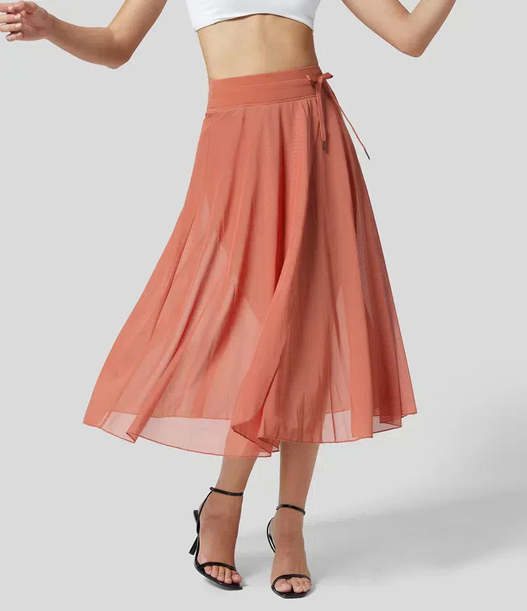 2-in-1 high-waisted tulle skirt