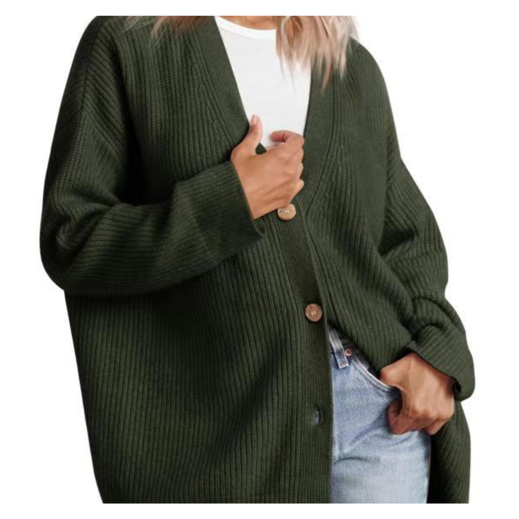 Valenzora | Eleganter Oversize-Cardigan mit Knöpfen für Damen