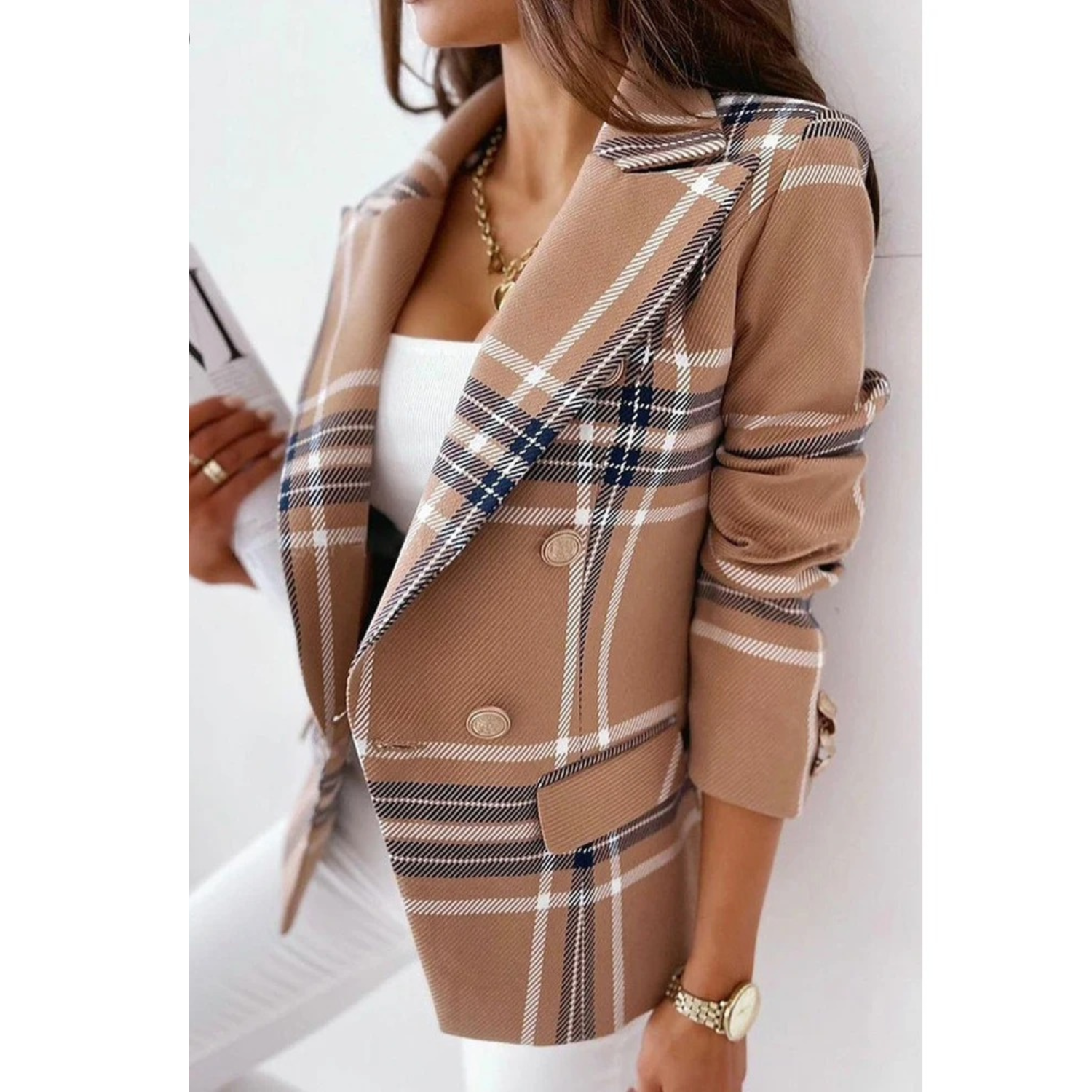 Valenzora – Women's blazer with reversible collar