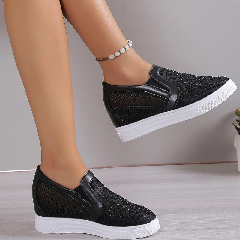 Valenzora | Fashion Kristall-Sneaker für Damen