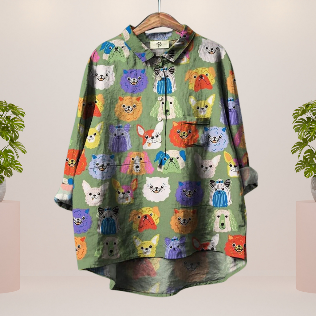 Valenzora | Exclusive women's shirt with art print