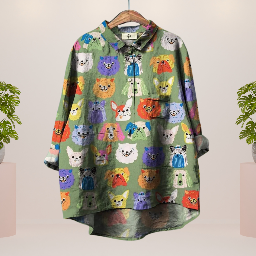 Valenzora | Exclusive women's shirt with art print