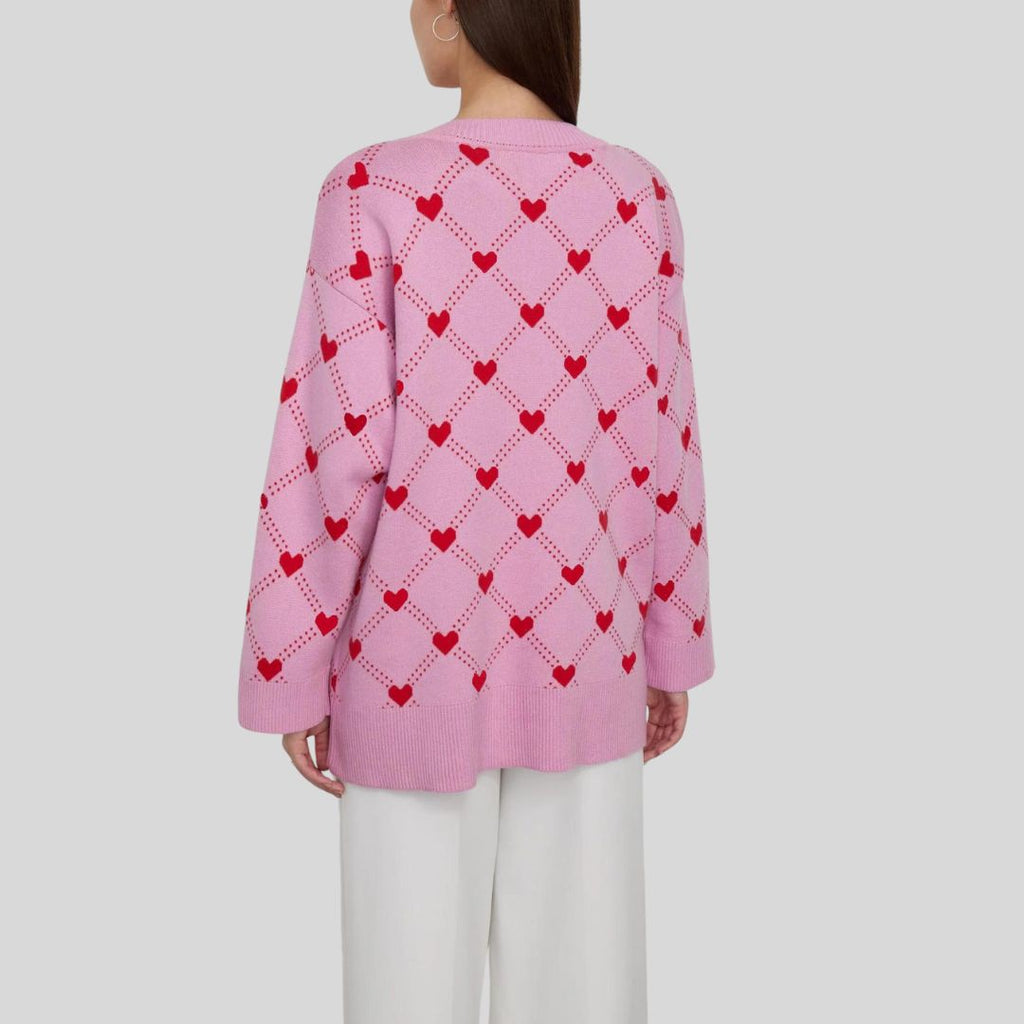 gestrickte Damenstrickjacke