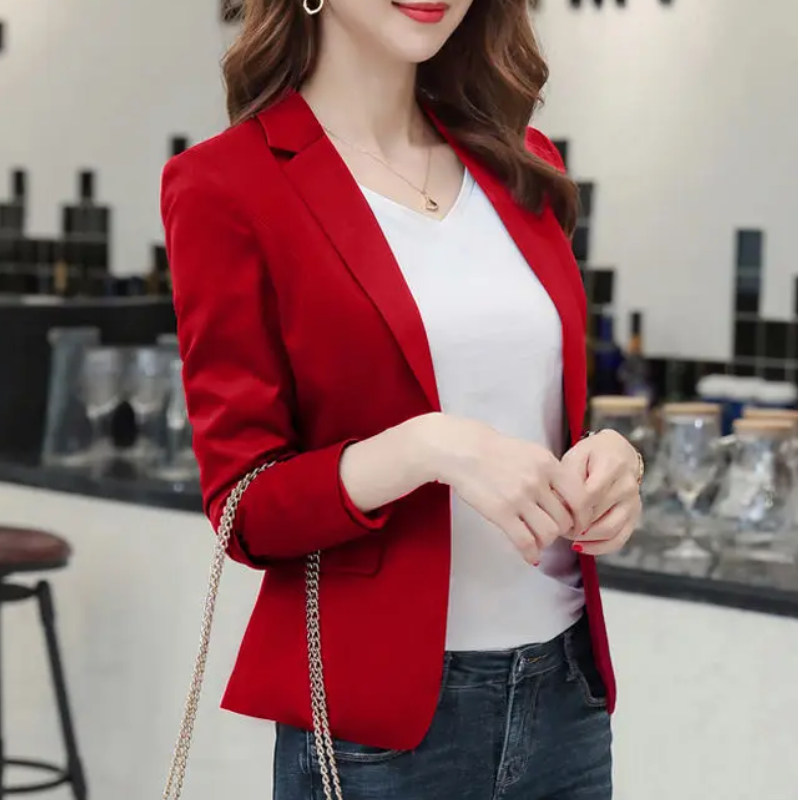 Valenzora | Elegant women's blazer with long sleeves, ideal for work