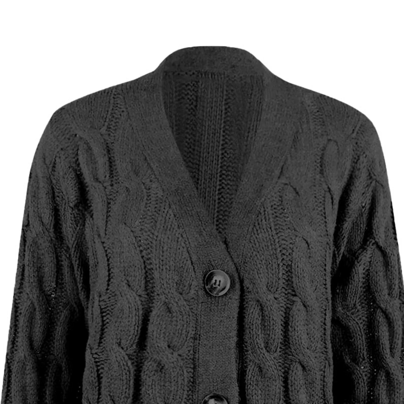 Valenzora | Stylischer langer Cardigan für Damen mit Knopfleiste