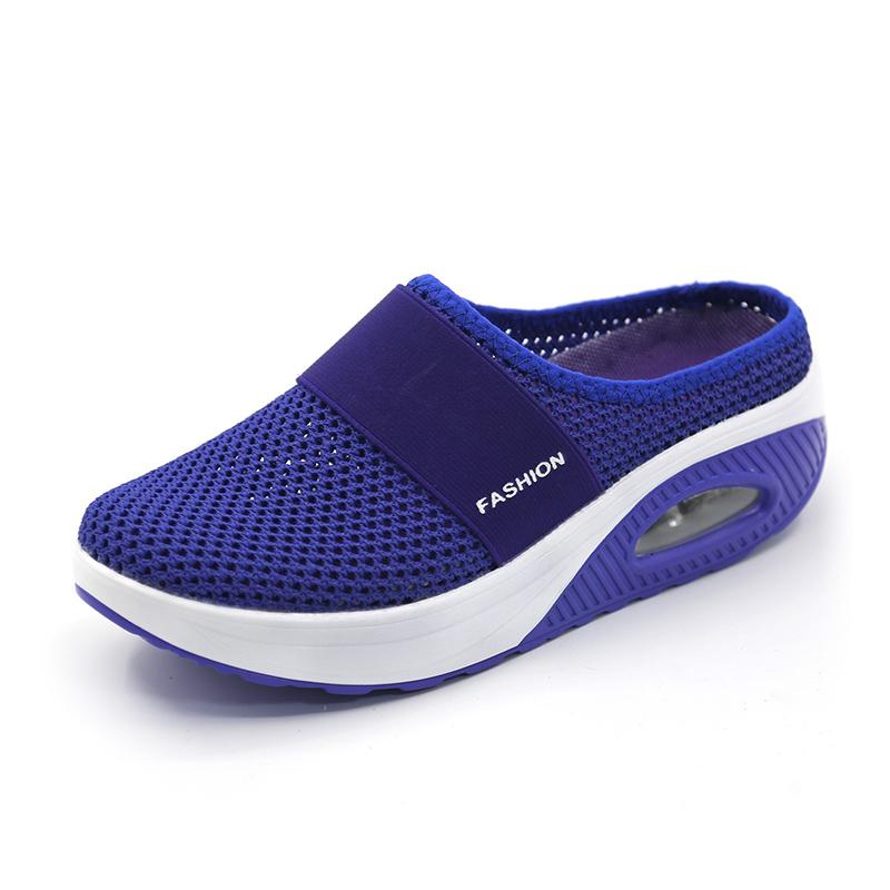 Smooth mesh sandals for women