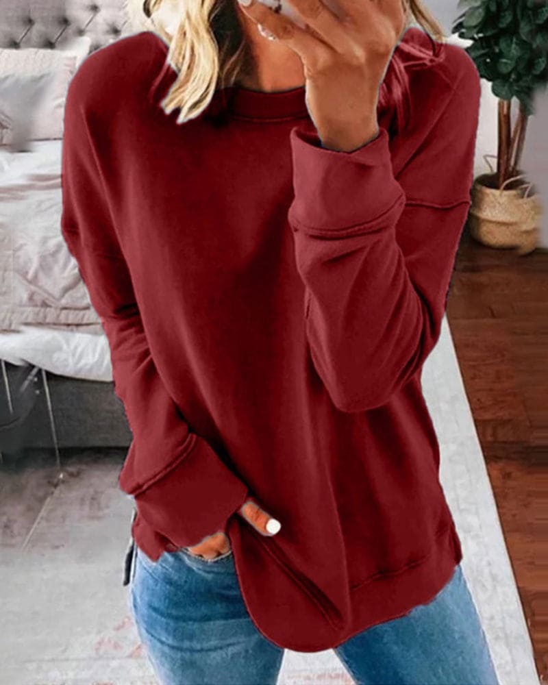 Valenzora | Solid Color Women's Sweatshirt