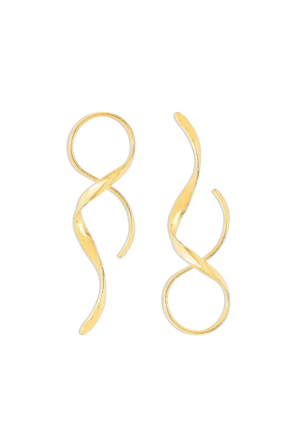 Valenzora | Slim Spiral Earrings with Modern Design for Women