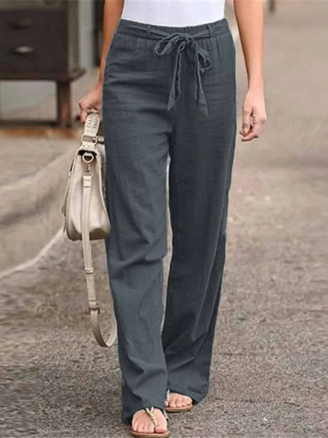 Valenzora | Casual linen trousers
