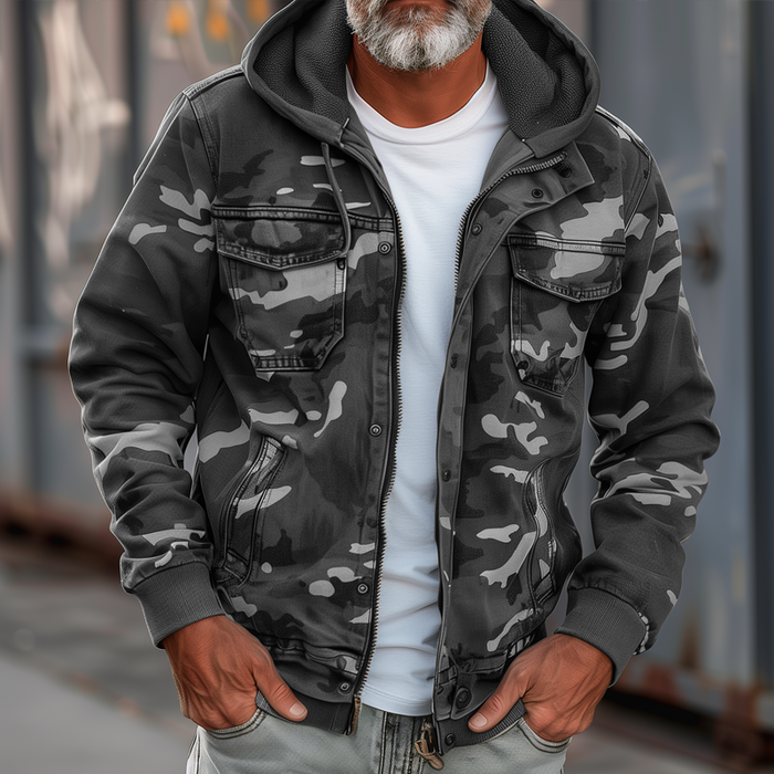 Valenzora | Jacket with camouflage print
