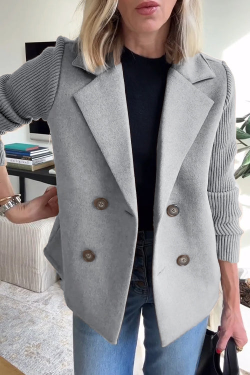 Valenzora | Elegant blazer with contrasting sleeves