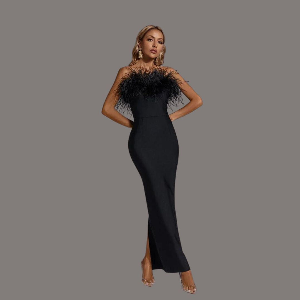 Valenzora | Schwarzes Abendkleid
