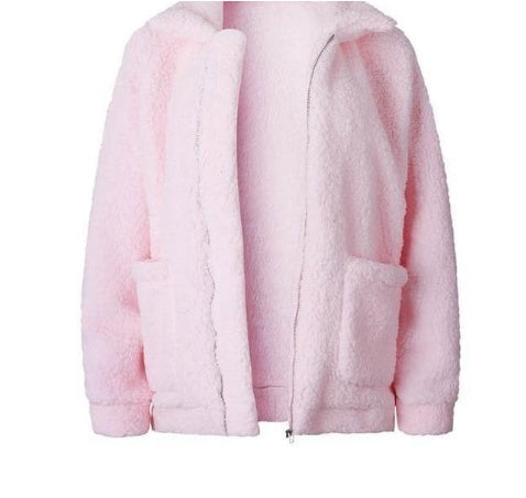 Valenzora | Women's Fleece Sweatshirt with Wide Collar
