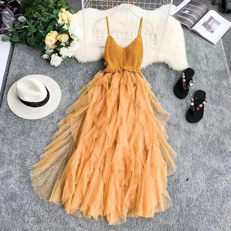 Valenzora | Dress made of mesh loop