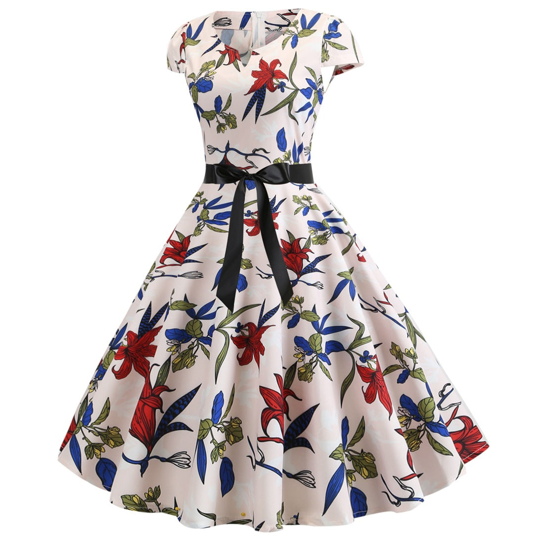 Valenzora | Damenkleid für Hochzeitsgäste mit weitem Saum