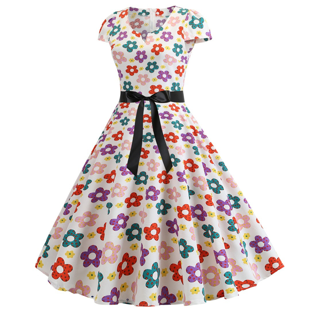 Valenzora | Damenkleid für Hochzeitsgäste mit weitem Saum