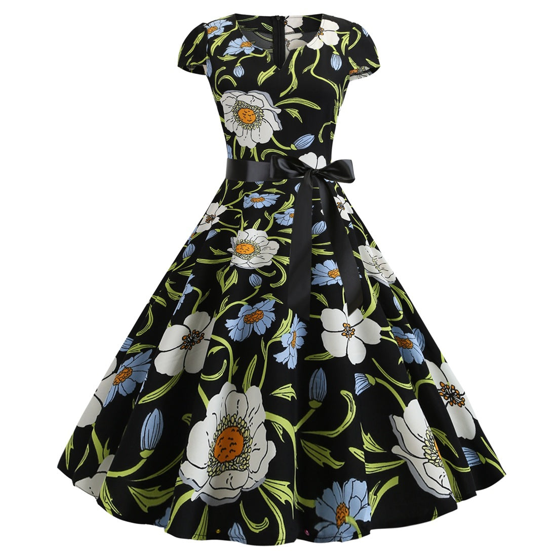 Valenzora | Damenkleid für Hochzeitsgäste mit weitem Saum