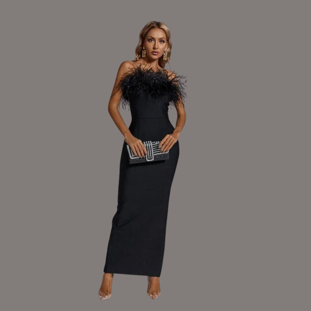 Valenzora | Schwarzes Abendkleid