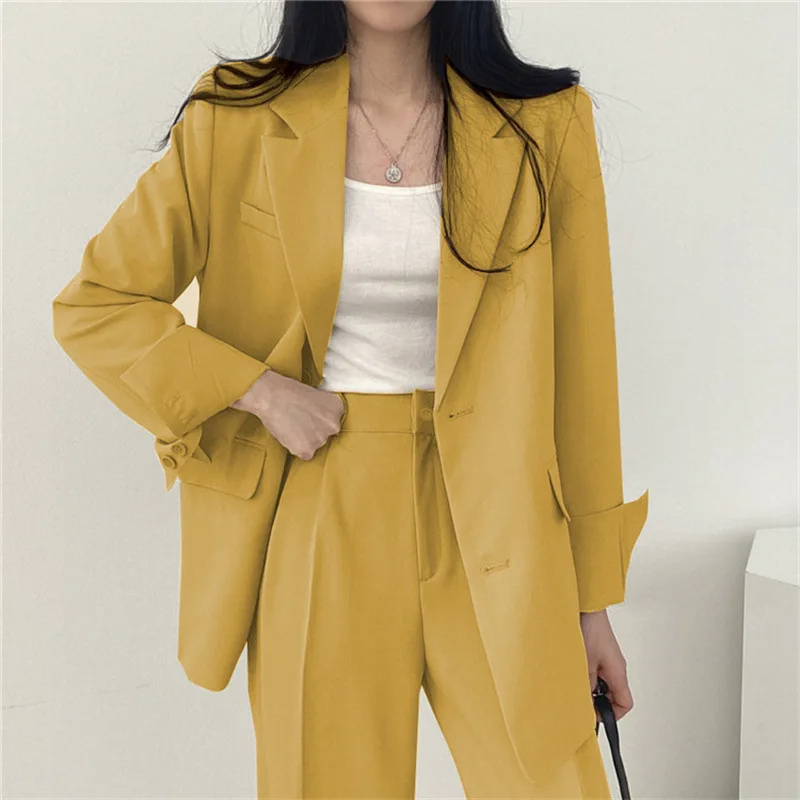 Valenzora | Long women's blazer with wide lapels and relaxed fit
