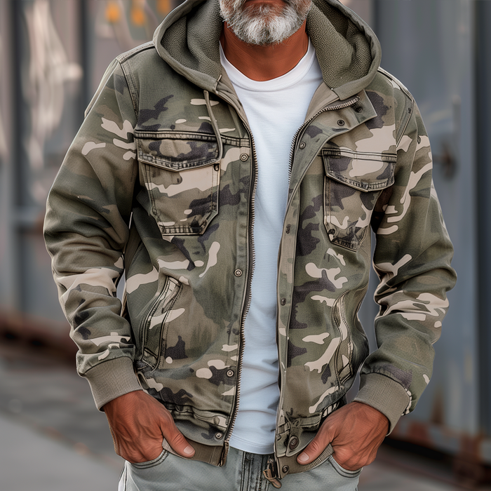 Valenzora | Jacket with camouflage print