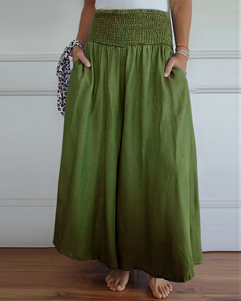 Valenzora | Hose mit elastischem Bund und weitem Bein
