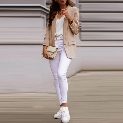 Valenzora | Stylish women's blazers with single button closure, ideal for work