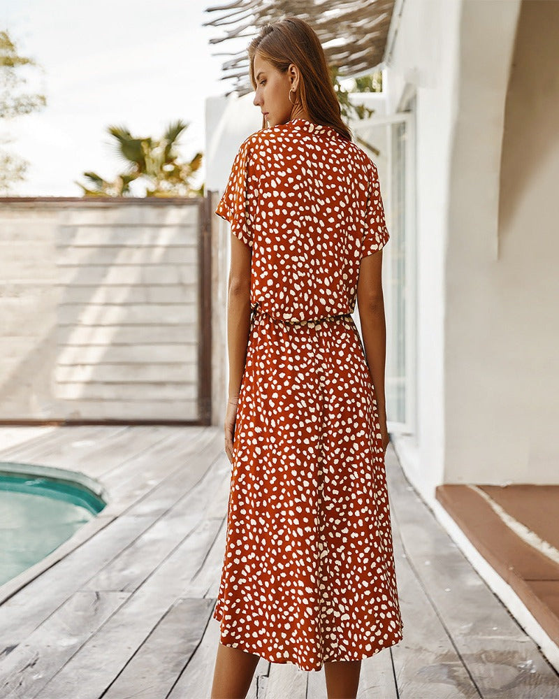 Valenzora | Women's Midi Shirt Dress