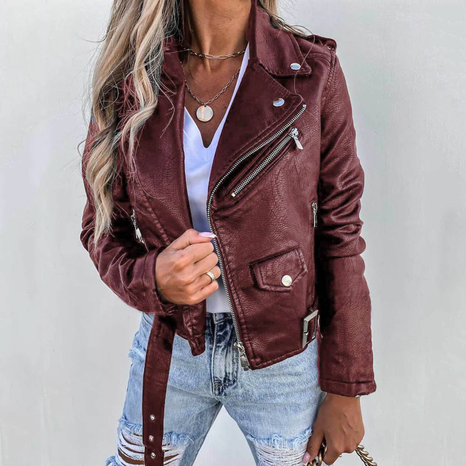 Valenzora | Biker-Lederjacke für Damen