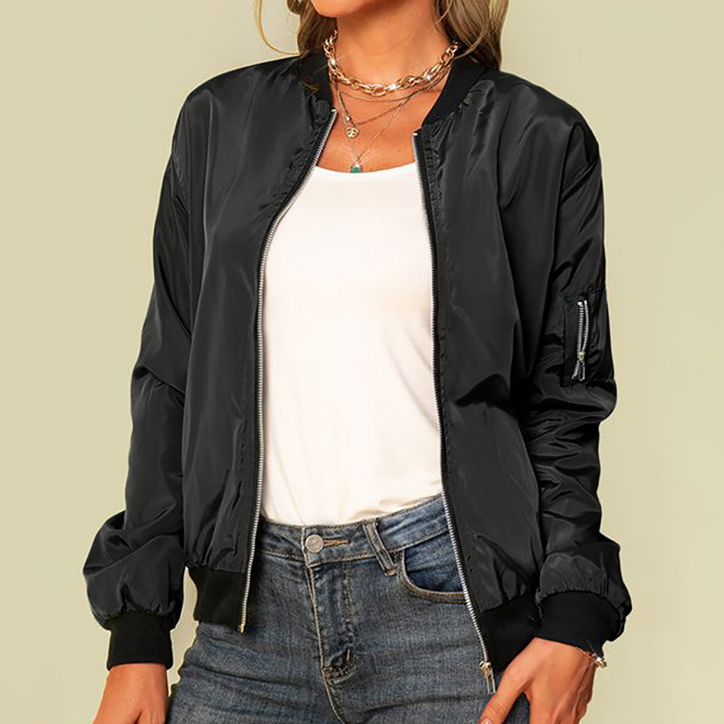 Valenzora | Classic Casual Bomber Jacket Women's