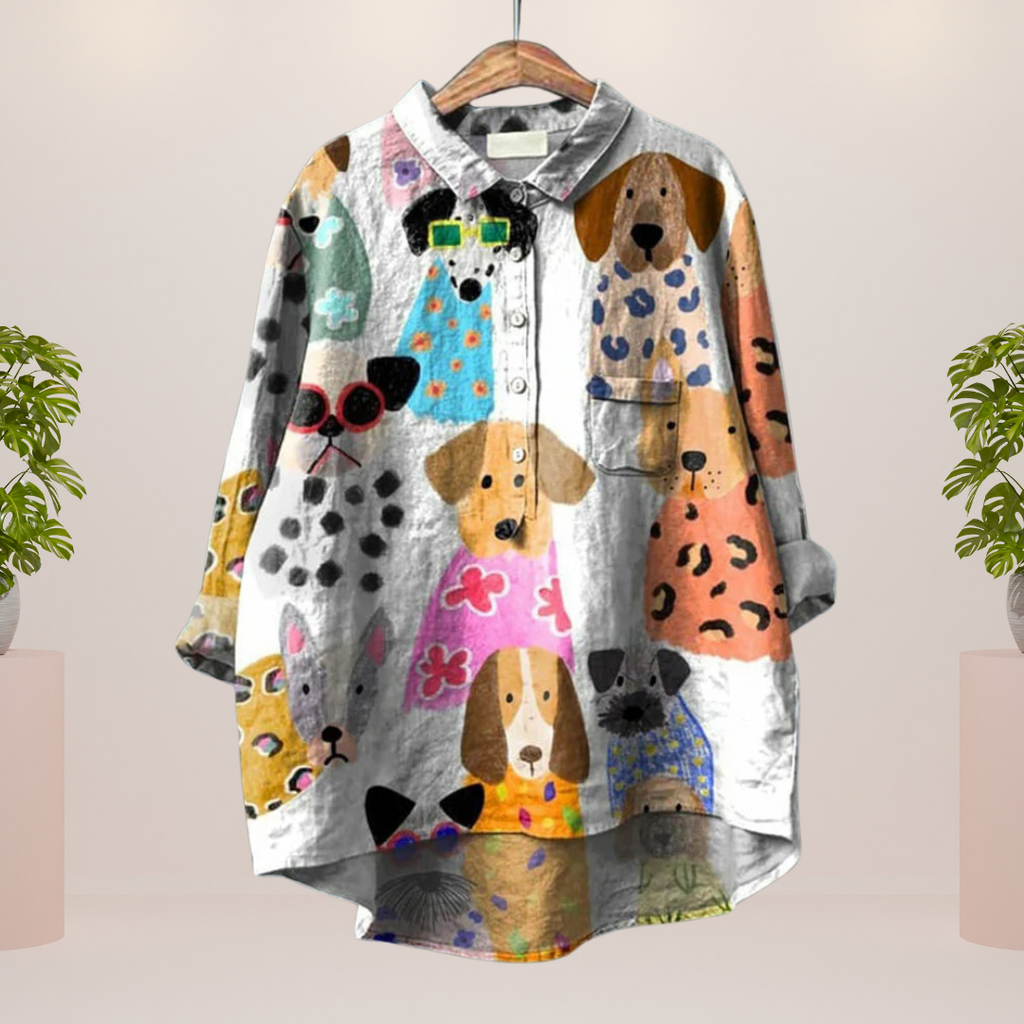 Valenzora | Exclusive women's shirt with art print