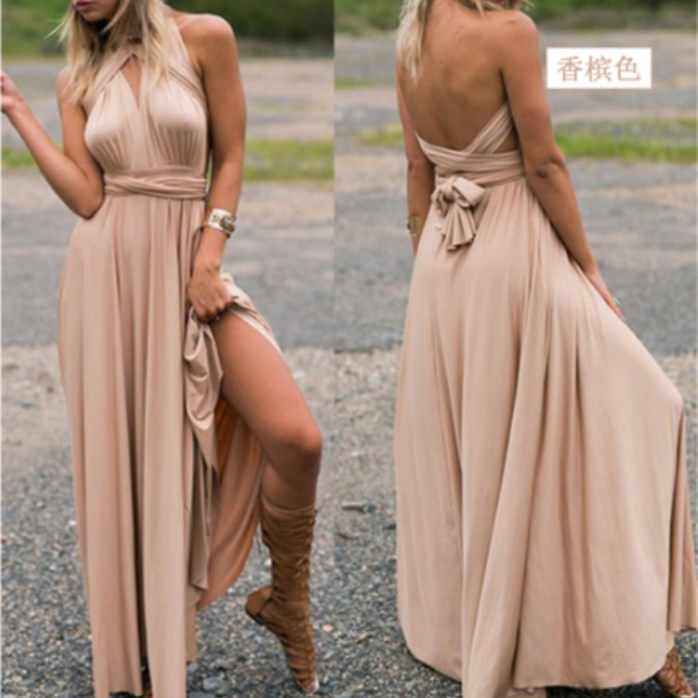Valenzora | Damen geformtes Satinkleid Elegant