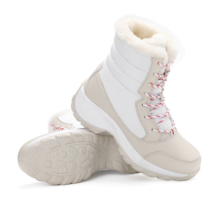 Valenzora | Waterproof winter boots with plush lining, lace-up closure and sturdy sole