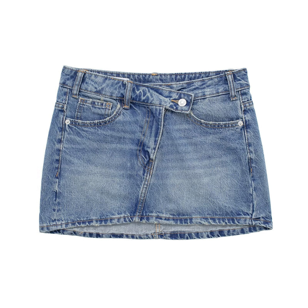 Valenzora | Sommer Damen Low Waist Alltagsjeans Minirock