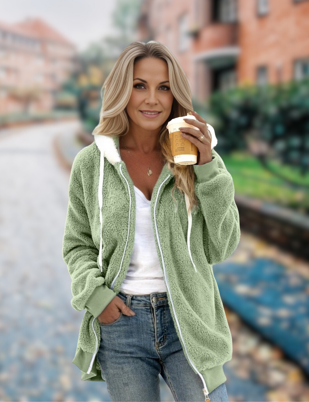Valenzora Jacke | Bequeme Fleecejacke für Damen