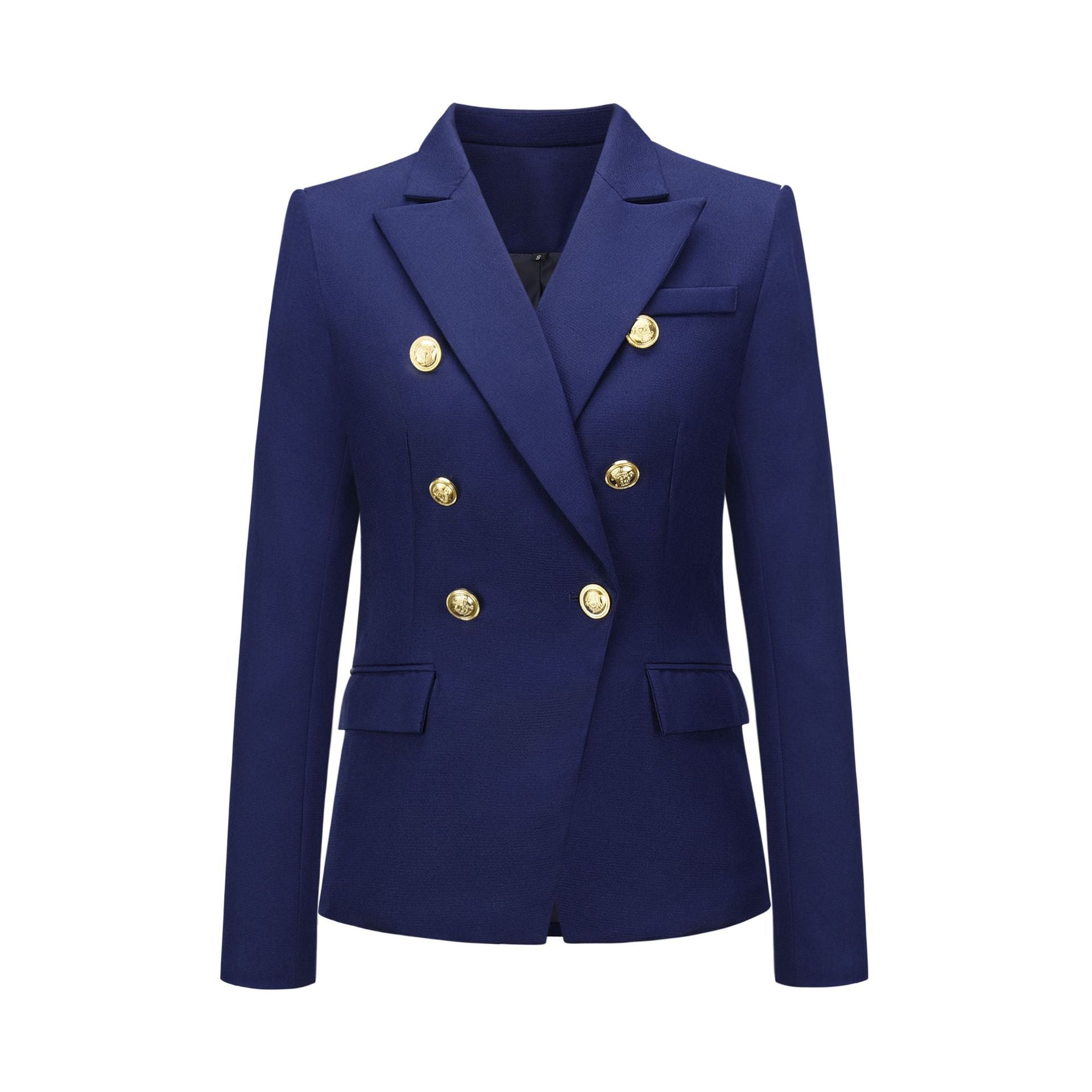 Damen-Blazer im Zweiknopf-Design mit Goldakzenten, Größe Valenzora