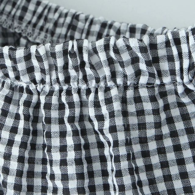 Valenzora | Tiered gingham midi skirt with ruffle detail