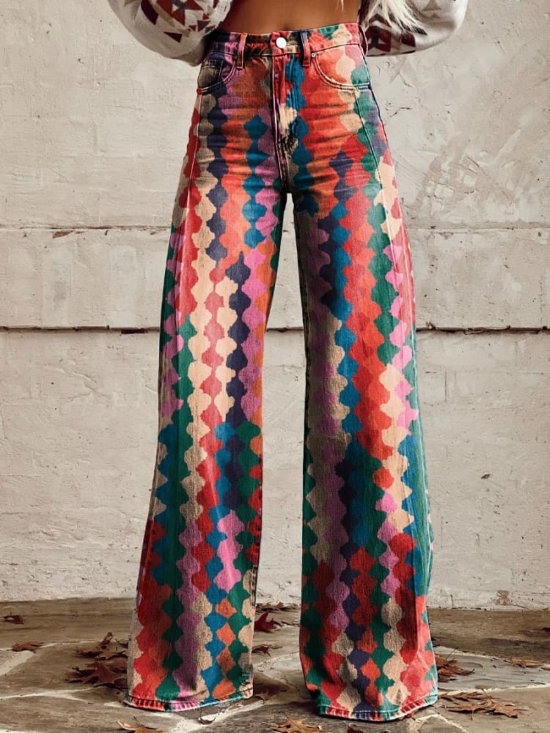 Valenzora | Comfortable vintage wide-leg trousers