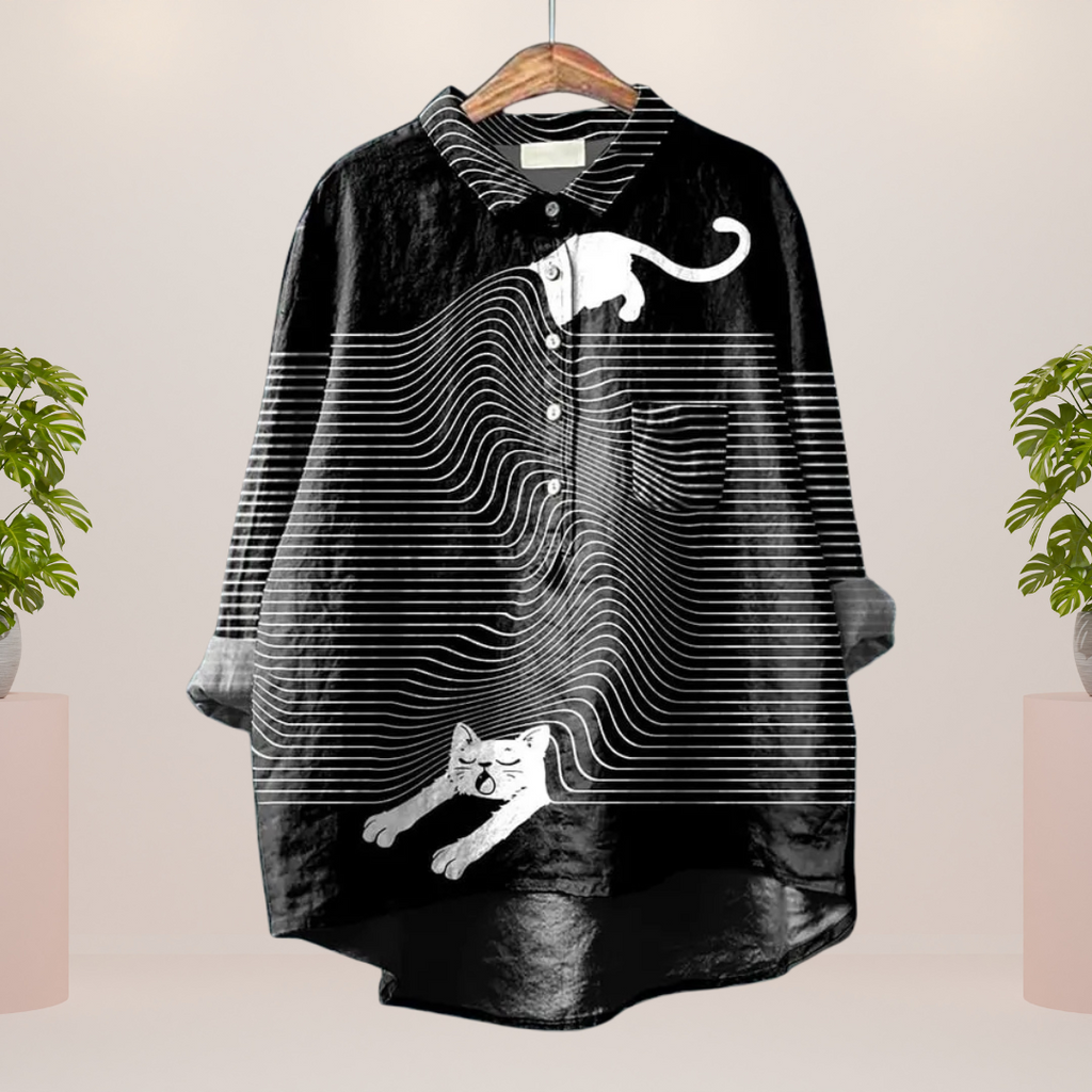 Valenzora | Exclusive women's shirt with art print