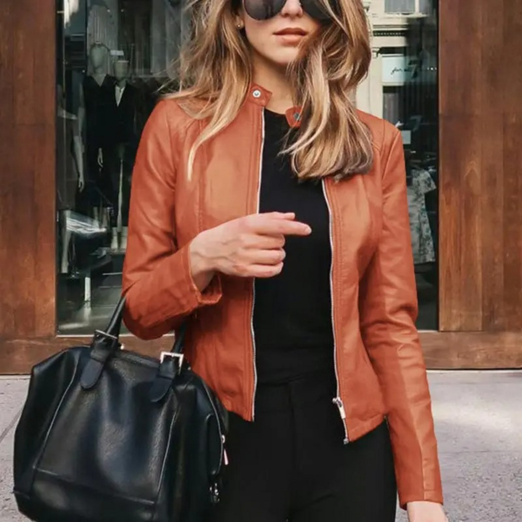 Valenzora - women's leather motorcycle jacket