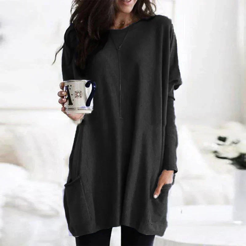 Valenzora - Women's Oversized Tunic Sweater for Relaxed Comfort