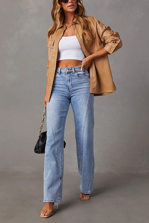 Valenzora | Rosiedress Timeless Distressed Straight Leg Splice Jeans