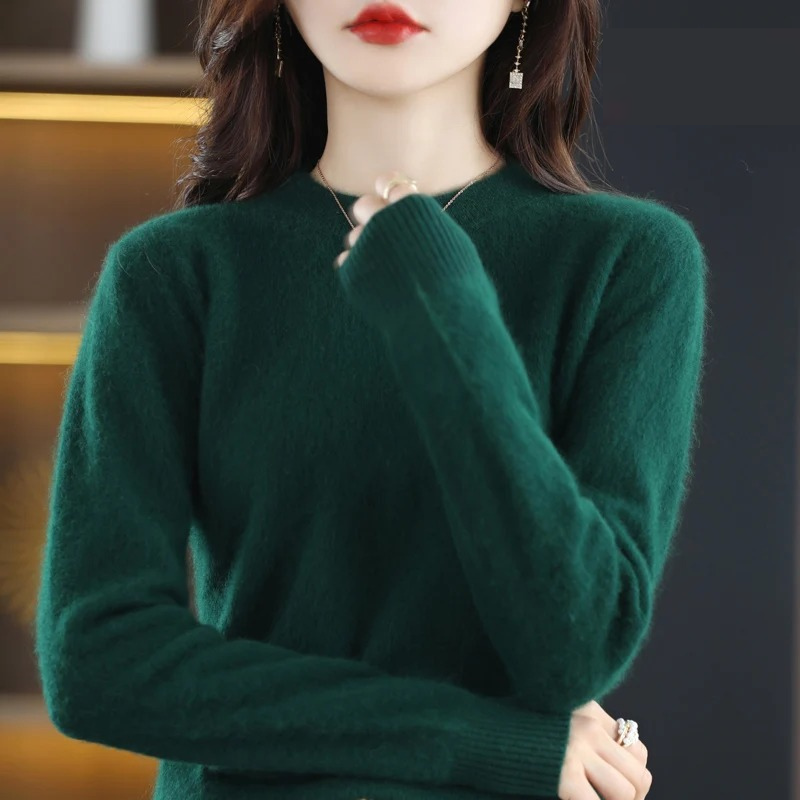 Valenzora | Damen Kaschmirpullover, luxuriöser Rundhals, weich & modisch