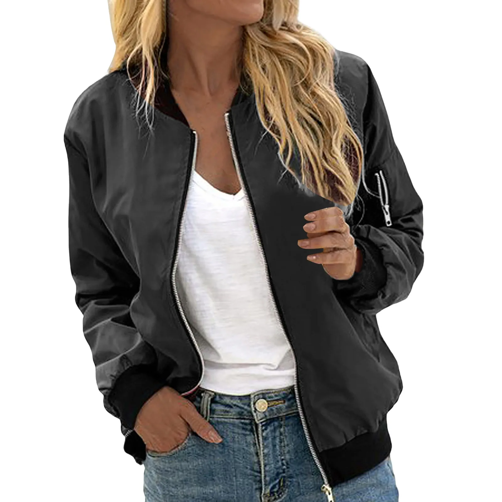 Valenzora | Classic Casual Bomber Jacket Women's